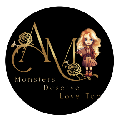 Logo mit der Aufschrift "Monsters Deserve Love Too" und einer stilisierten Figur.